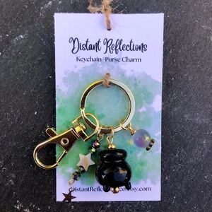 Cauldron Halloween Keychain